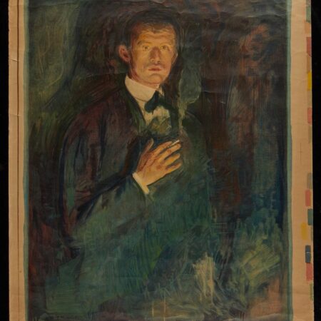 Edvard Munch Poster "Self Portrait with Burning Cigarette"