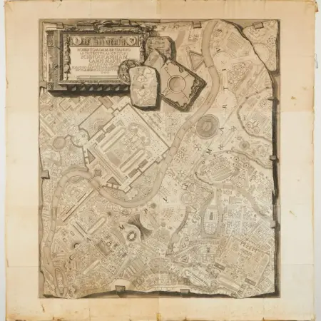 Piranesi Large Map Campus Martius 1762