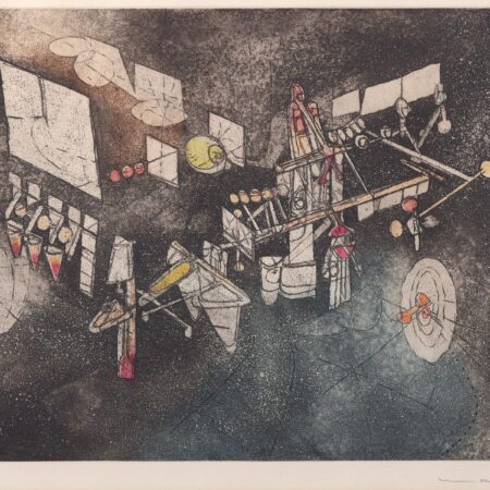 Roberto Matta Abstract Intaglio Print