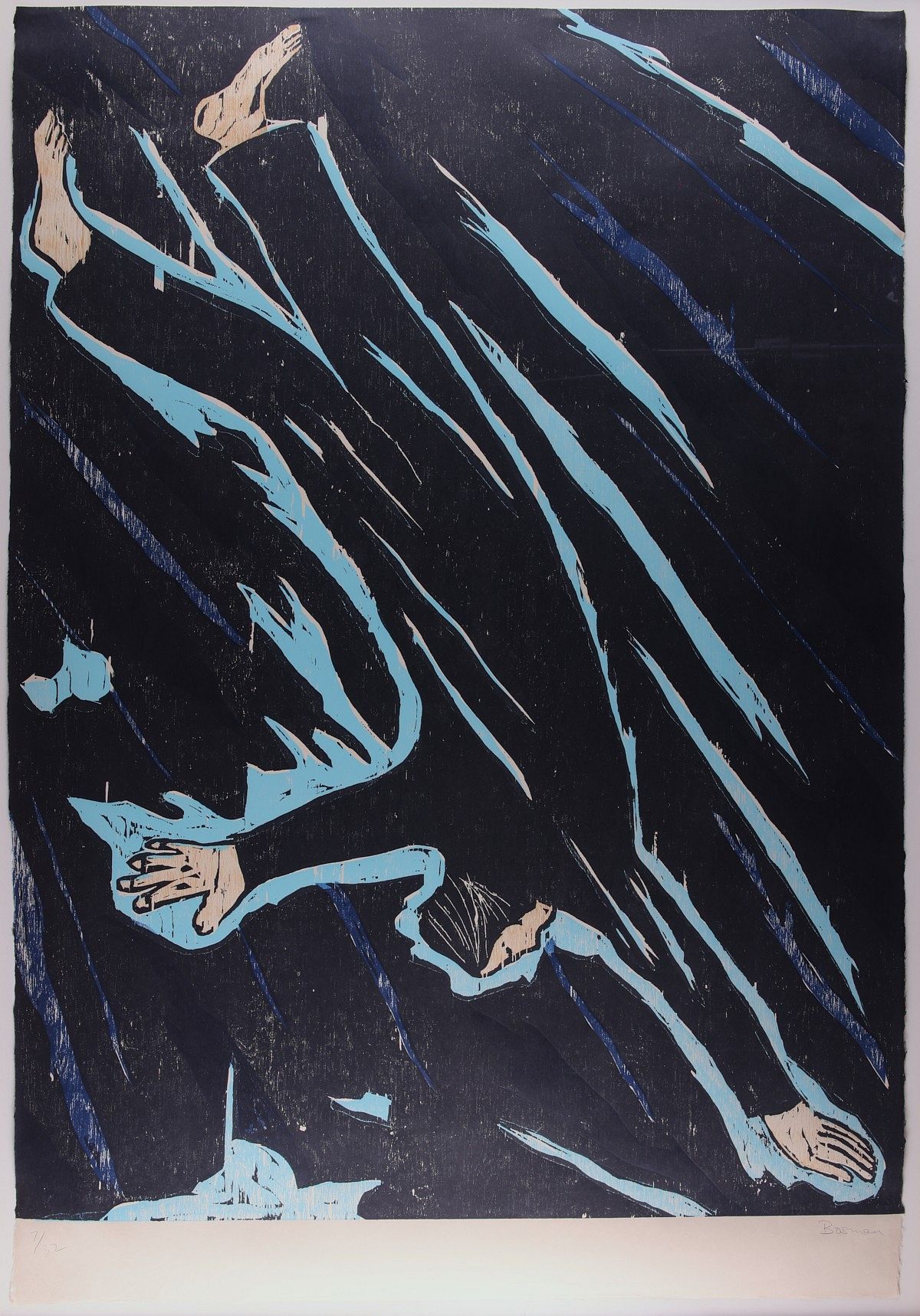 le_pho_banner 2 Richard Bosman "Falling Man" Woodcut