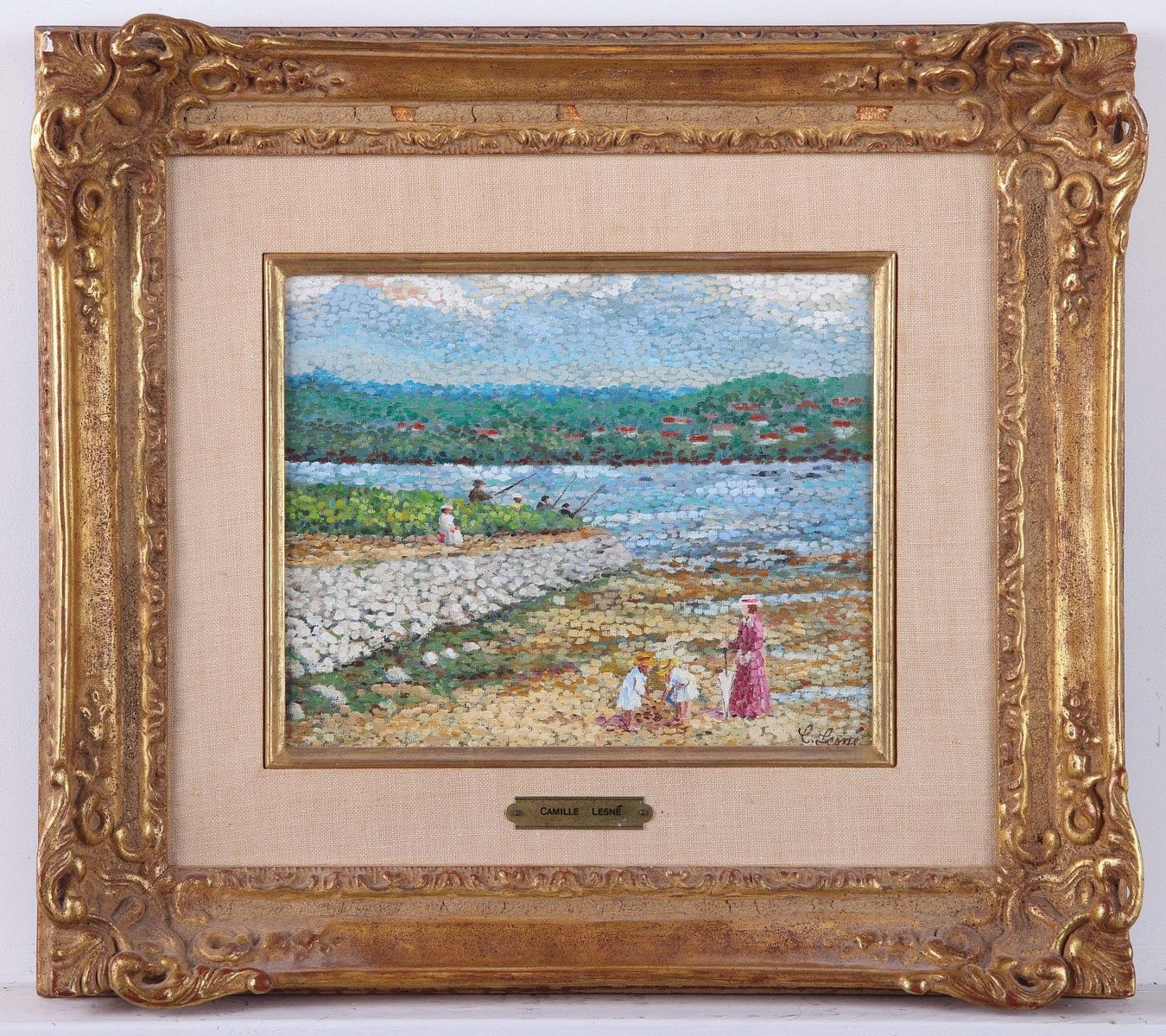 le_pho_banner 2 Camille Lesne "Peche en Mer" Pointillist Painting