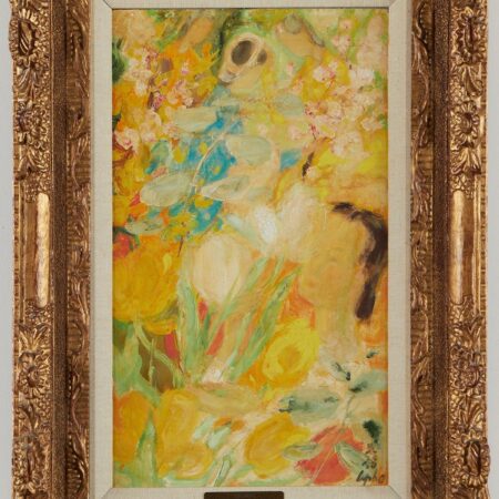 Le Pho Painting Oil on Silk/Masonite