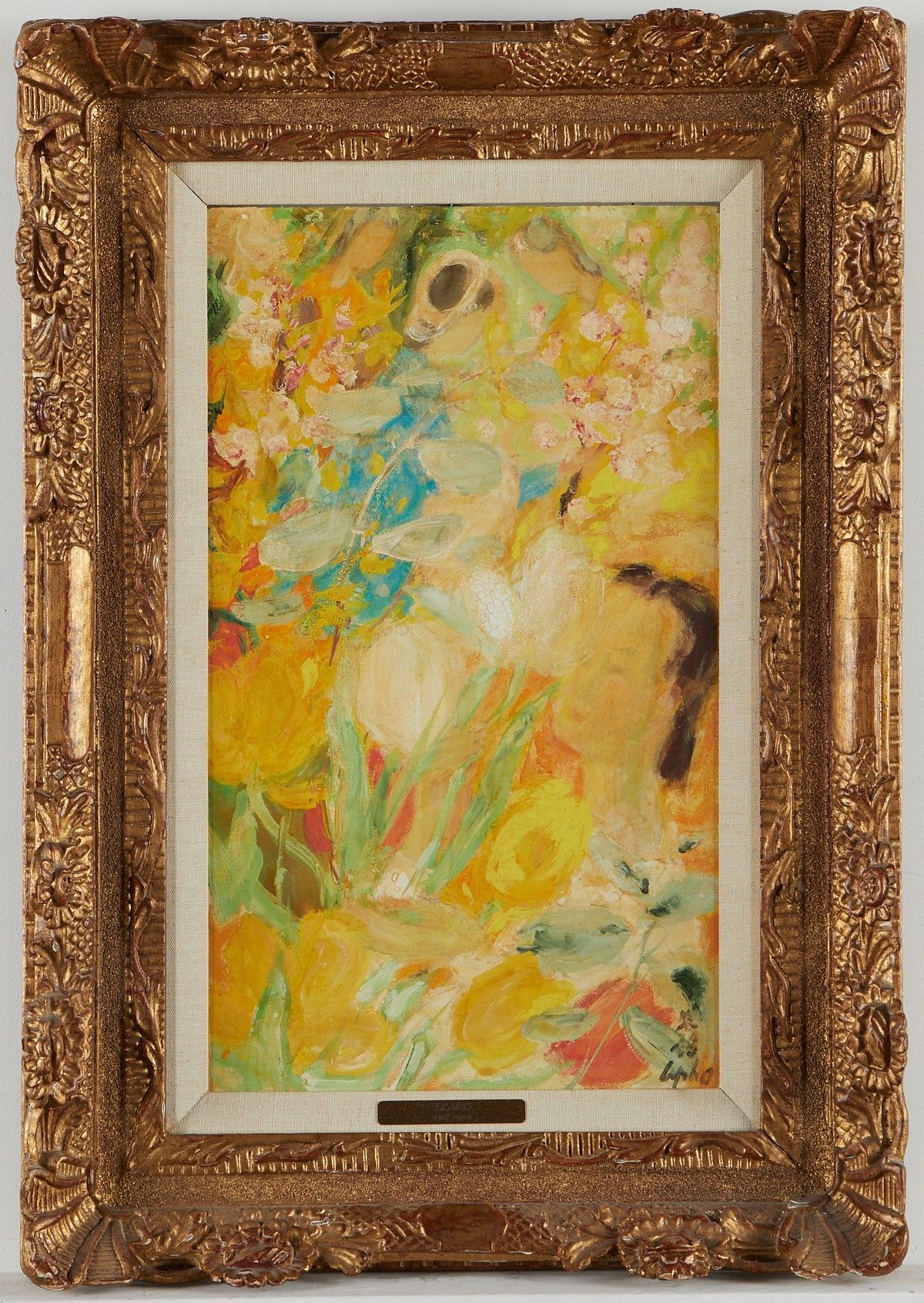 Le Pho Painting Oil on Silk/Masonite