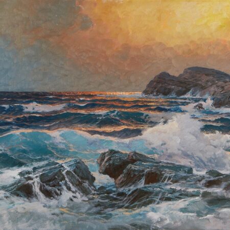Alexander Dzigurski Seascape Painting