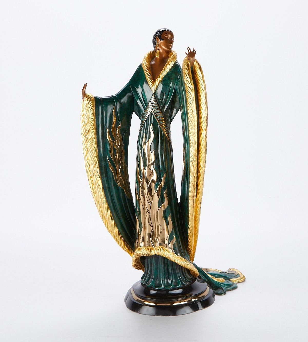 le_pho_banner 2 Erte "Femme De Luxe" Polychrome Bronze Sculpture