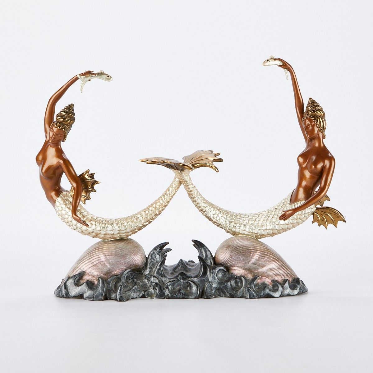 le_pho_banner 2 Erte "Sirens" Polychrome Bronze Sculpture