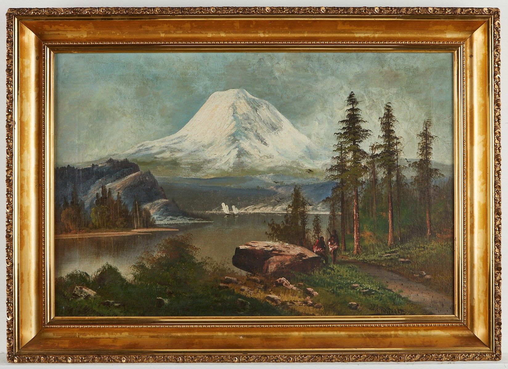 le_pho_banner 2 John Joseph Englehart Painting Mount Rainier