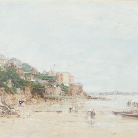 Luigi Loir Watercolor Beach Scene