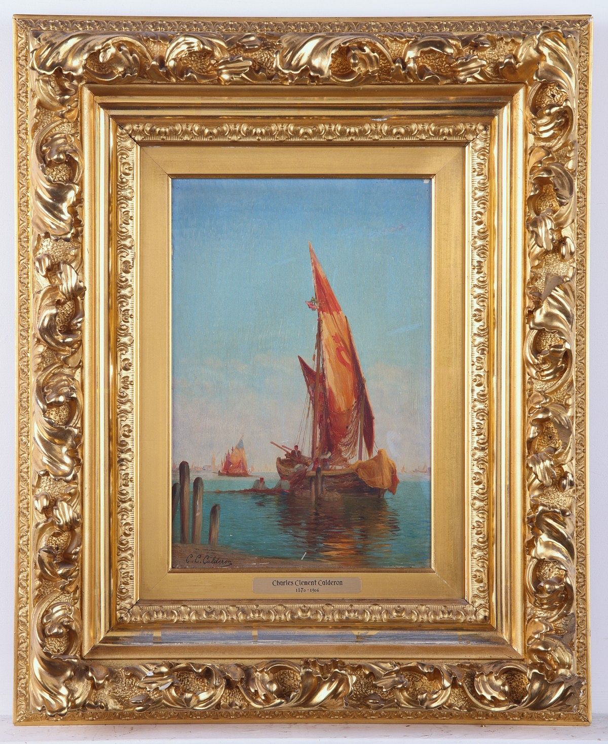 le_pho_banner 2 Charles-Clement Calderon Fishing Boat Painting