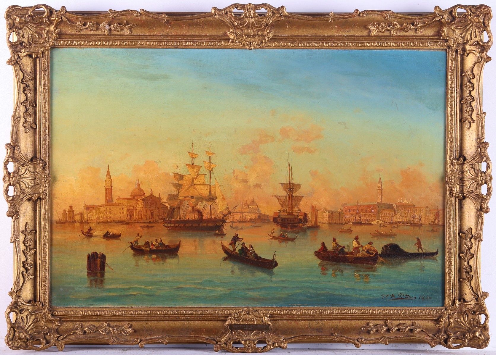 le_pho_banner 2 Josef Carl Berthold Puttner Venice Painting