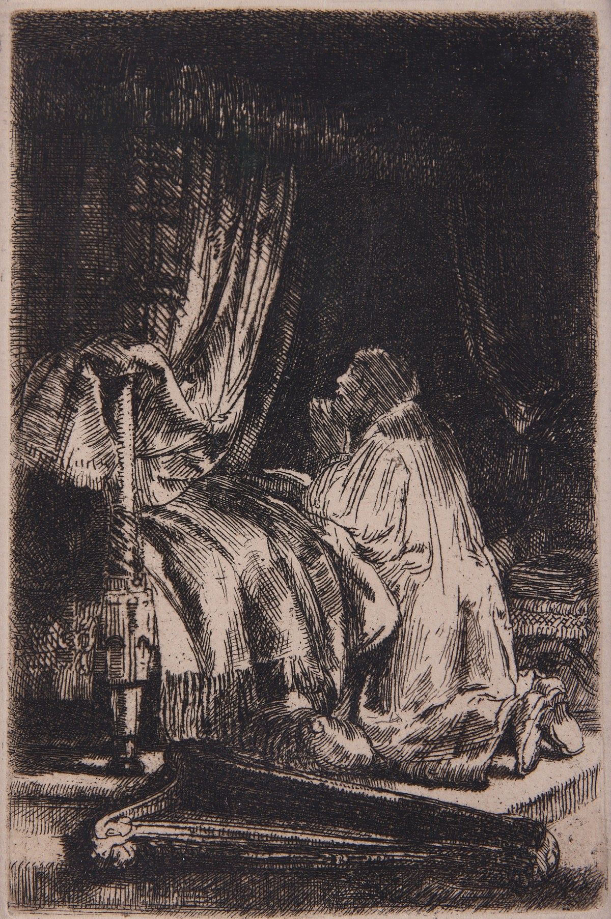le_pho_banner 2 Rembrandt van Rijn "David at Prayer" Etching