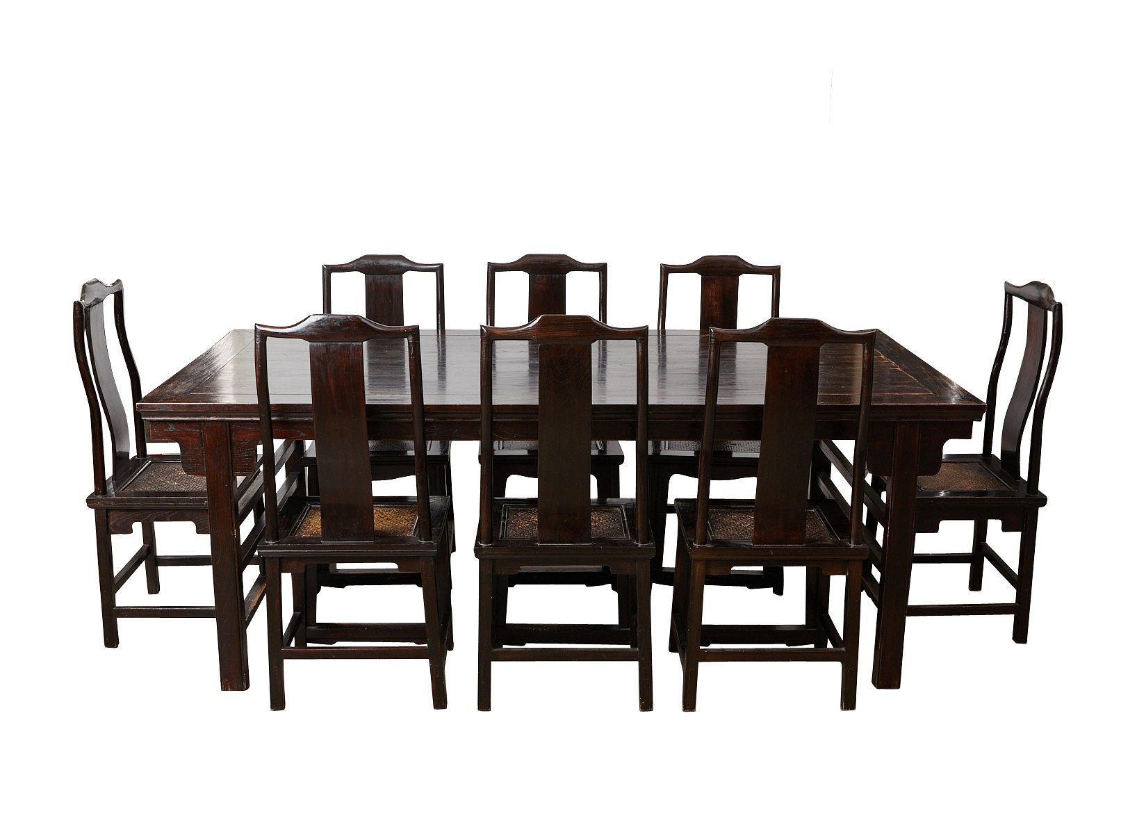 le_pho_banner 2 Modern Chinese Lacquered Table w/ 8 Chairs