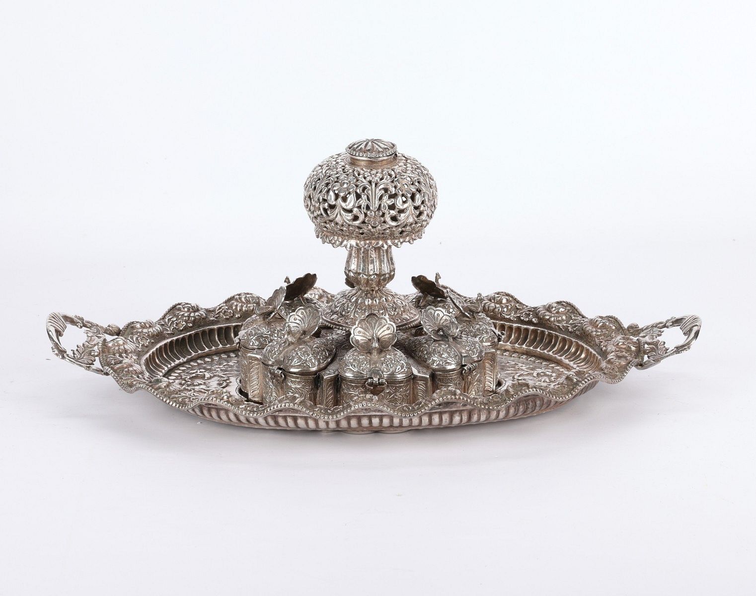 le_pho_banner 2 Sterling Silver Indian Pandan Spice Box w/ Tray