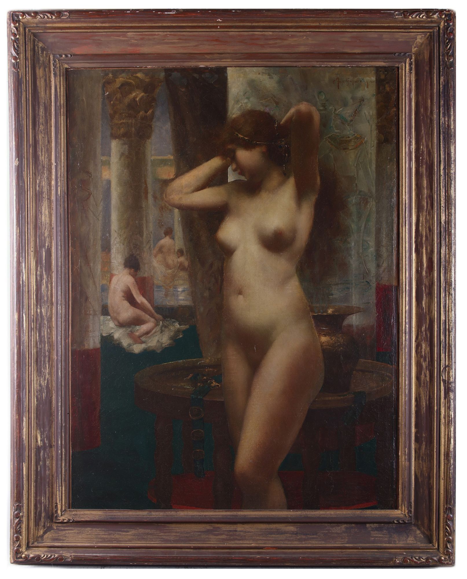 le_pho_banner 2 Eugene Ansen-Hoffmann Nude in Public Bath Painting