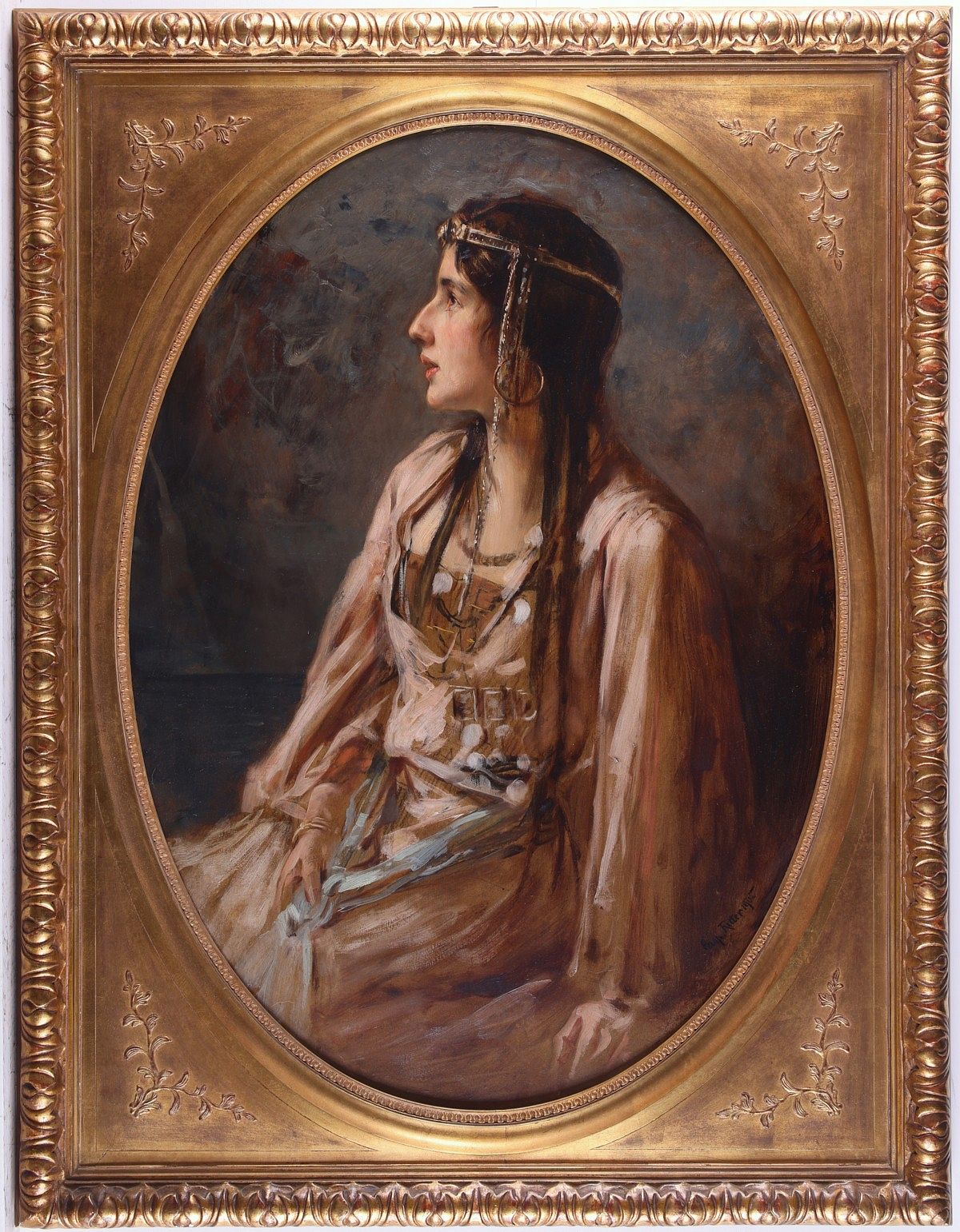 le_pho_banner 2 Caspar Ritter Orientalist Portrait of a Woman in Profile