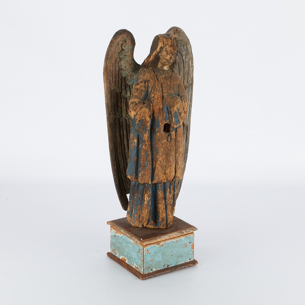le_pho_banner 2 South American Wooden Santos Figure of an Angel