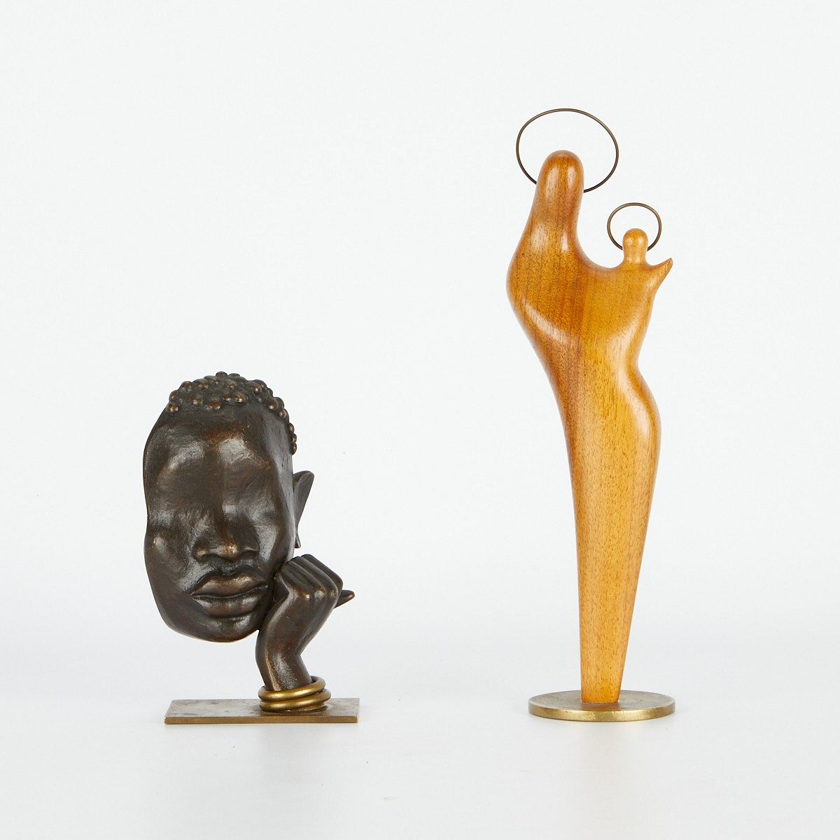 le_pho_banner 2 Two Karl Hagenauer Figural Sculptures
