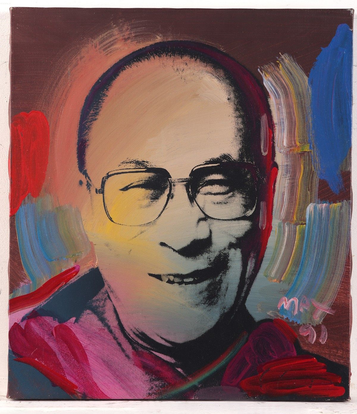 le_pho_banner 2 Peter Max Portrait Painting Dalai Lama