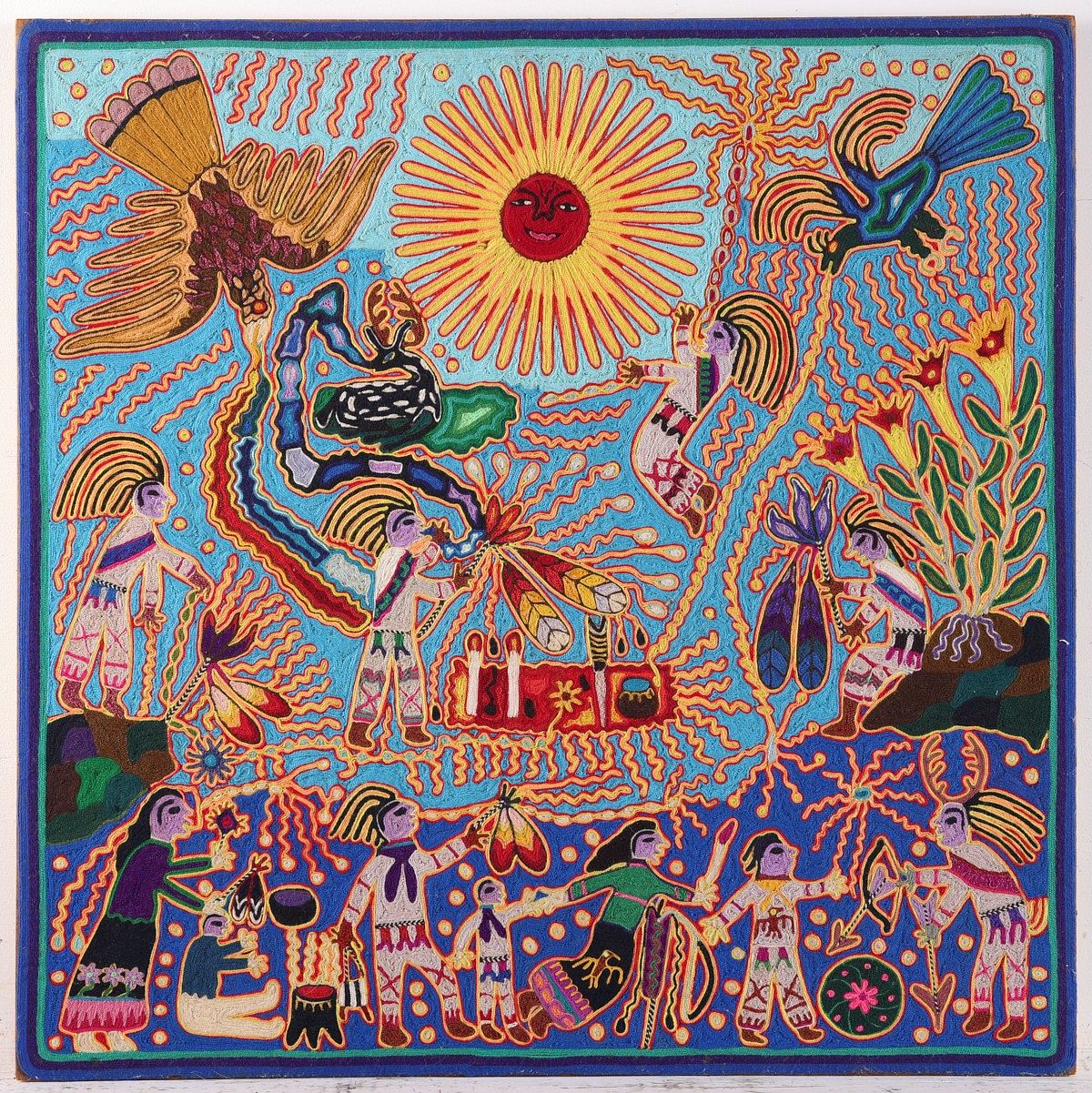 le_pho_banner 2 Pedro Montoya "Huichol Shaman's Path" Yarn Work