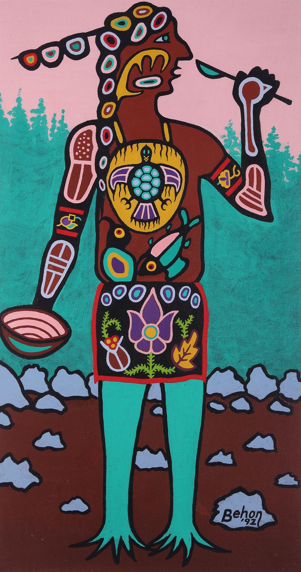 le_pho_banner 2 Behon LaPrairie "Weesinin Eneenee" Acrylic