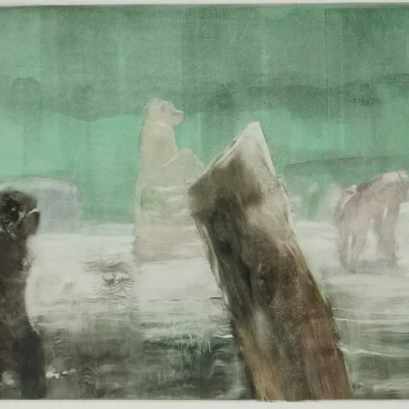 Michael Mazur "Cage at Stoneham" Monotype