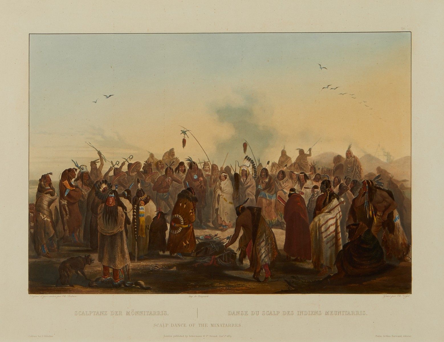 le_pho_banner 2 Karl Bodmer "Dance of the Minatarres" Aquatint