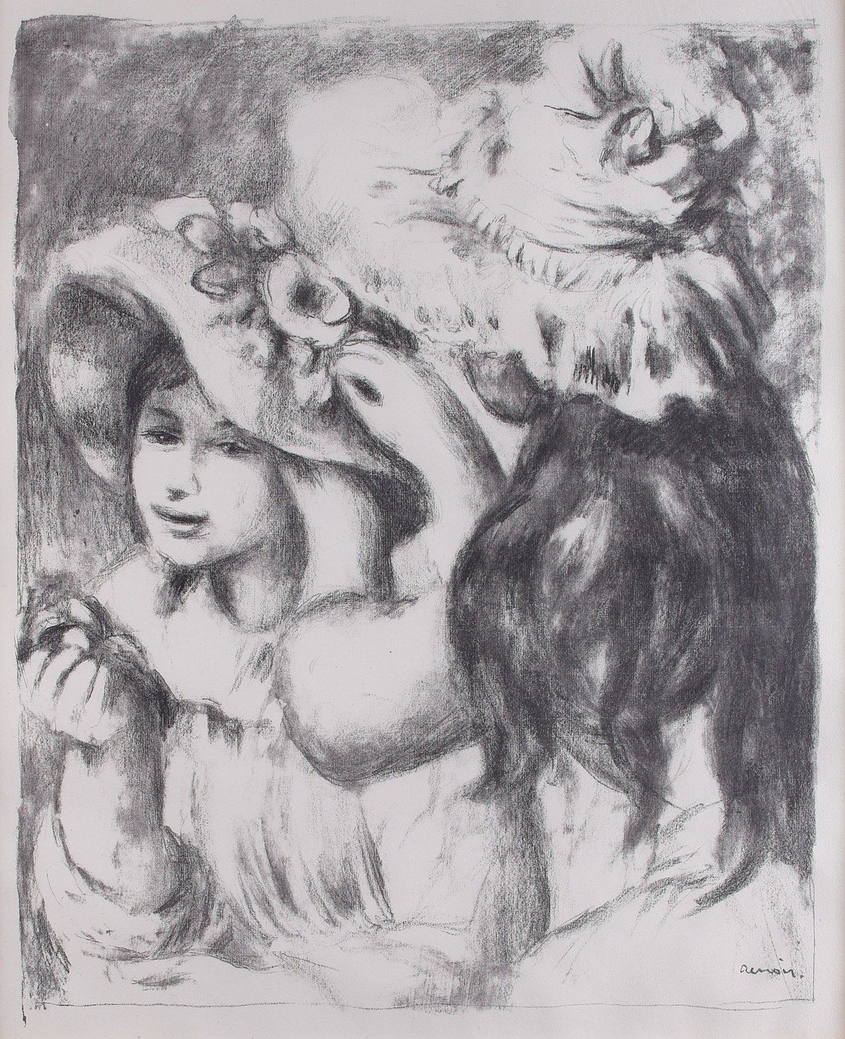 le_pho_banner 2 Renoir "The Hat Pin" Lithograph