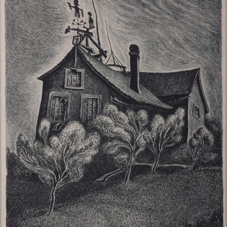 Wanda Gag "Wagon House" Lithograph