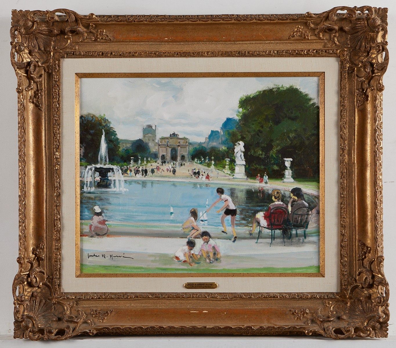 le_pho_banner 2 Jules R. Herve Le Jardin des Tuileries Painting