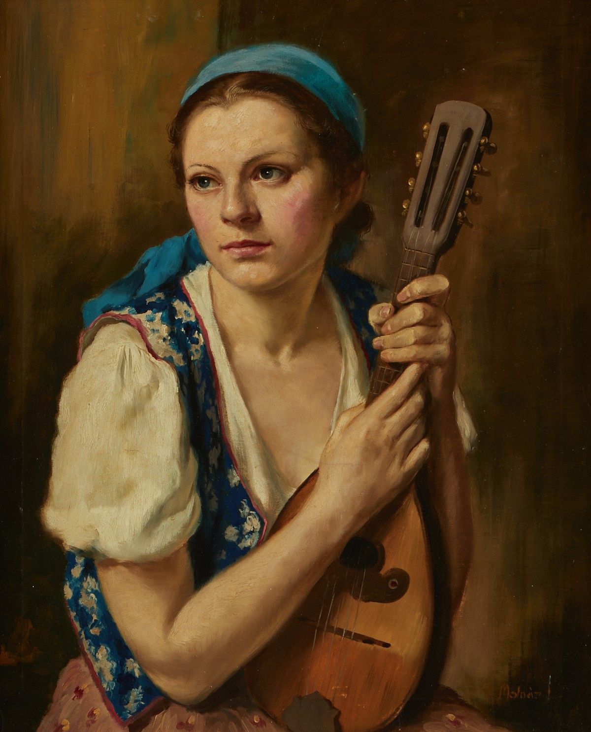 le_pho_banner 2 Rezes Molnar Portrait of a Girl with Mandolin
