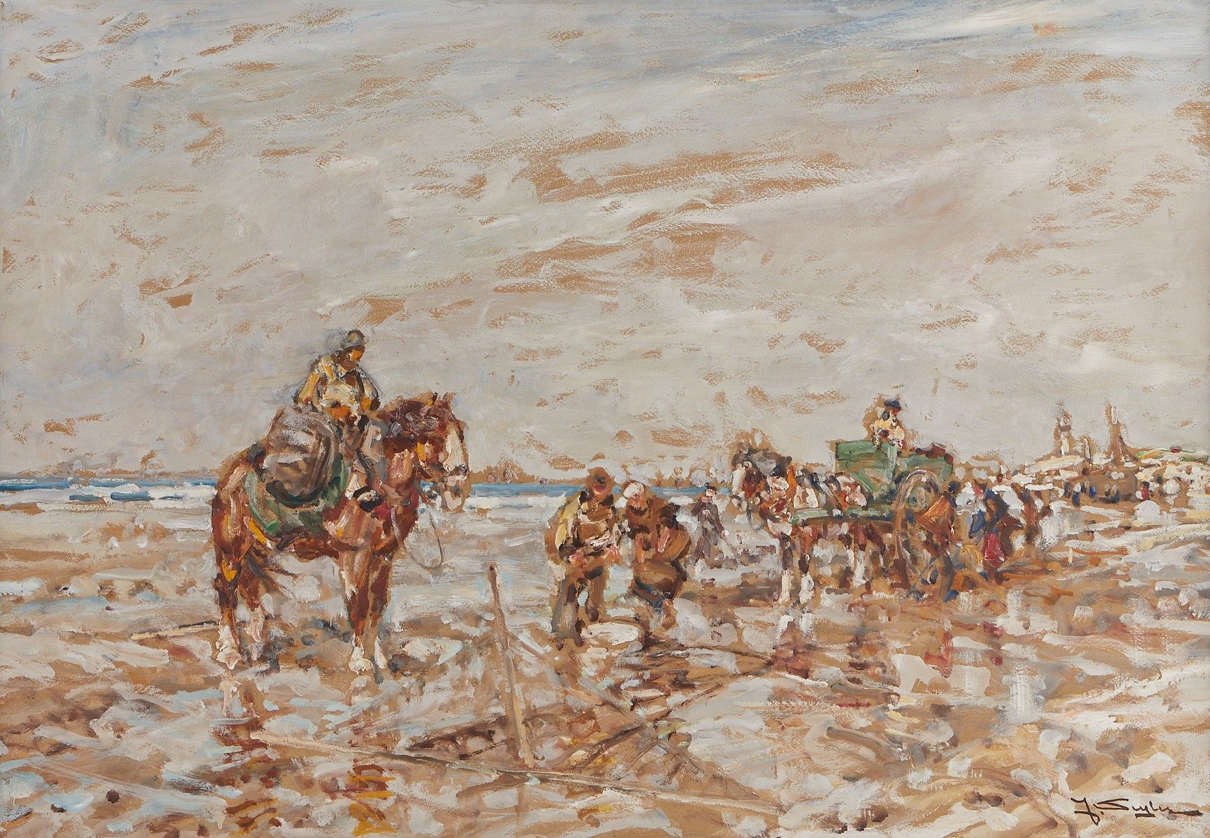 le_pho_banner 2 Julius Seyler "Kelp Gatherers" Painting