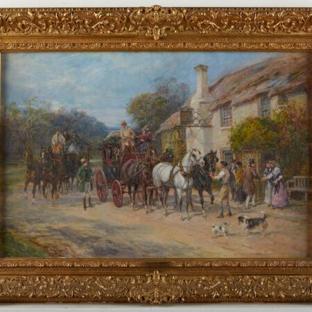 Heywood Hardy "The Fresh Team" Painting