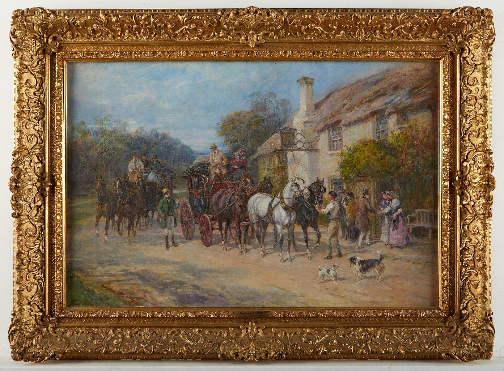 le_pho_banner 2 Heywood Hardy "The Fresh Team" Painting
