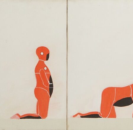Ernest Trova Falling Man Paintings