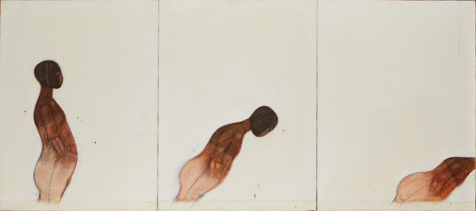le_pho_banner 2 Ernest Trova Falling Man Oil Triptych