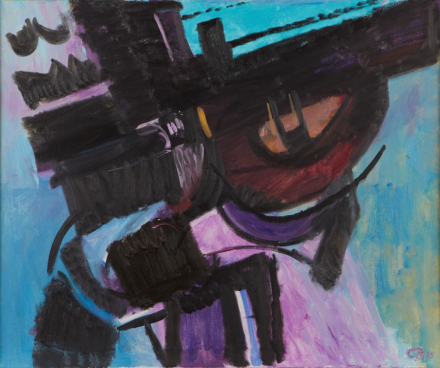 le_pho_banner 2 Cameron Booth "Black Configuration" Oil on Canvas