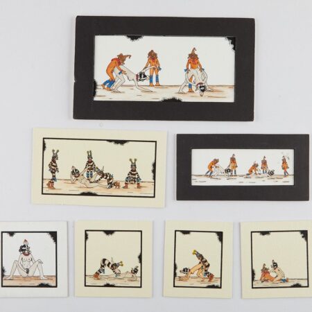7 Edgar Sumatzkuku Erotic Hopi Paintings