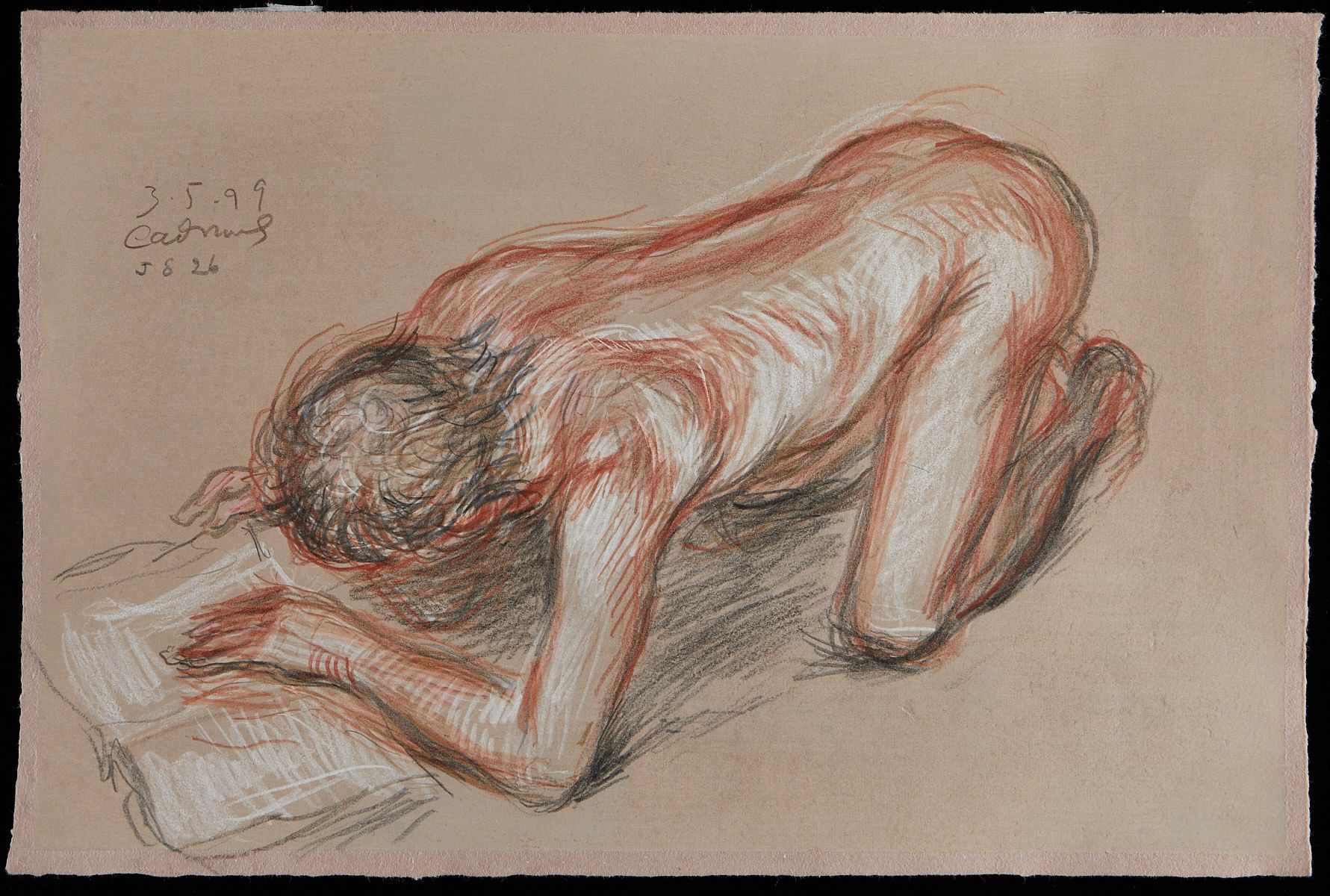 le_pho_banner 2 Paul Cadmus Nude Figure Crayon on Paper