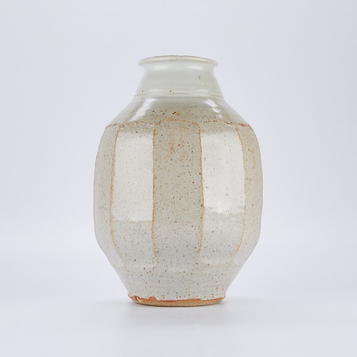 le_pho_banner 2 Warren MacKenzie Massive Cut Sided Vase - Marked