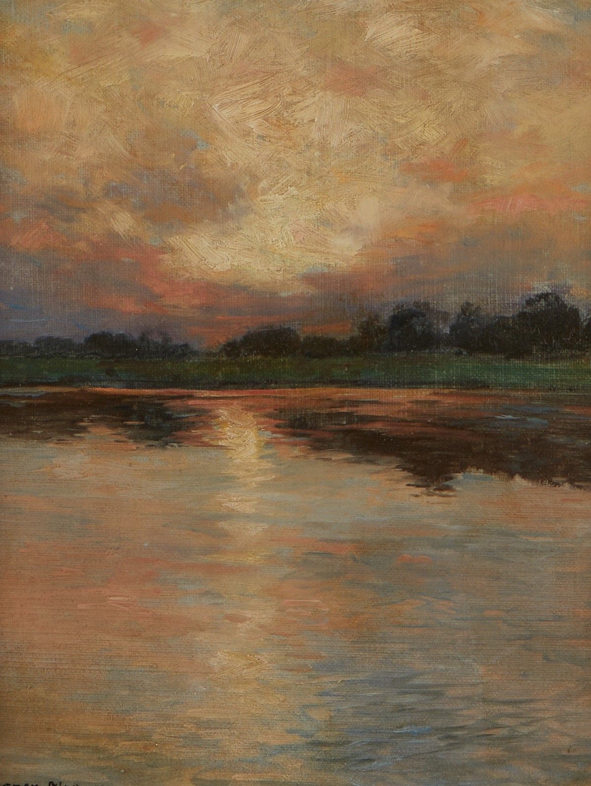 le_pho_banner 2 Edward Percy Moran Oil on Board