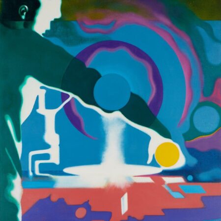Erle Loran "Light Operator" Liquitex on Canvas