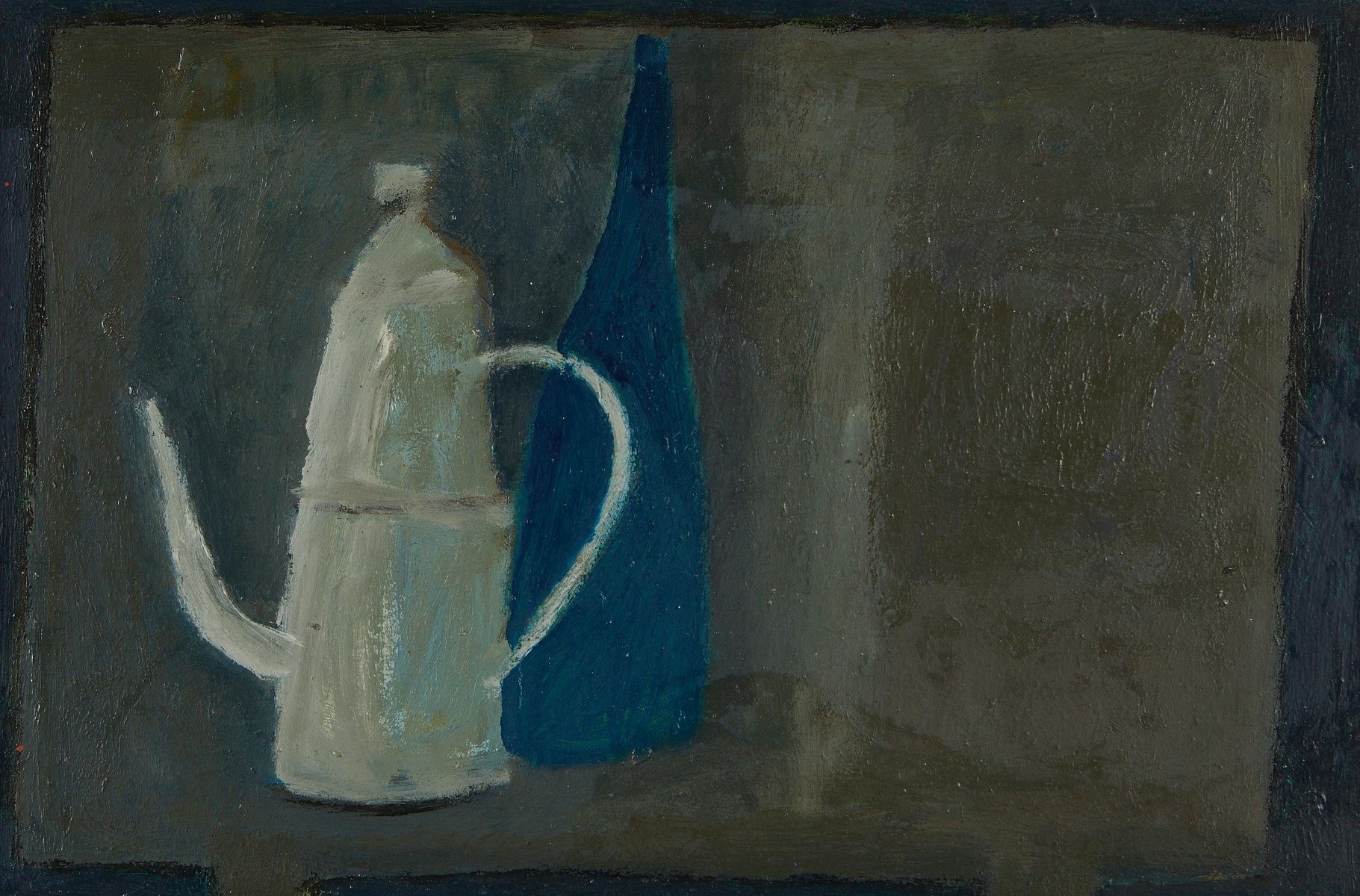 le_pho_banner 2 Klaas Gubbels "Still Life in Blue" Oil Painting