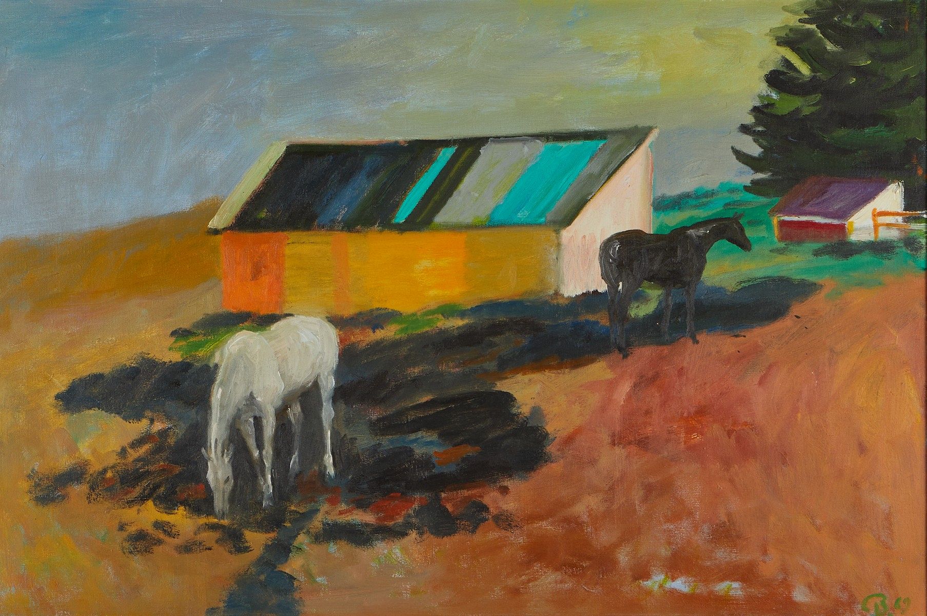 le_pho_banner 2 Cameron Booth Horses Oil on Canvas