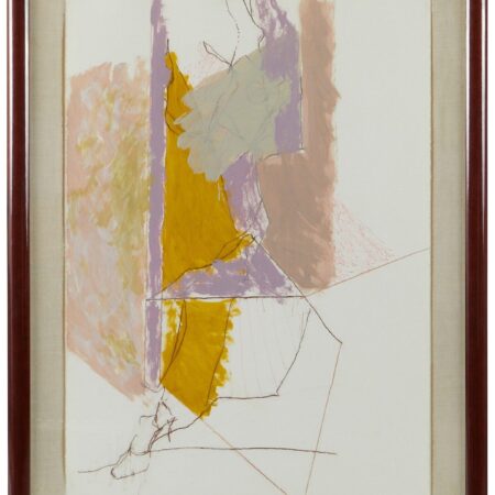 Jack Roth Painting Mixed Media on Paper 1982
