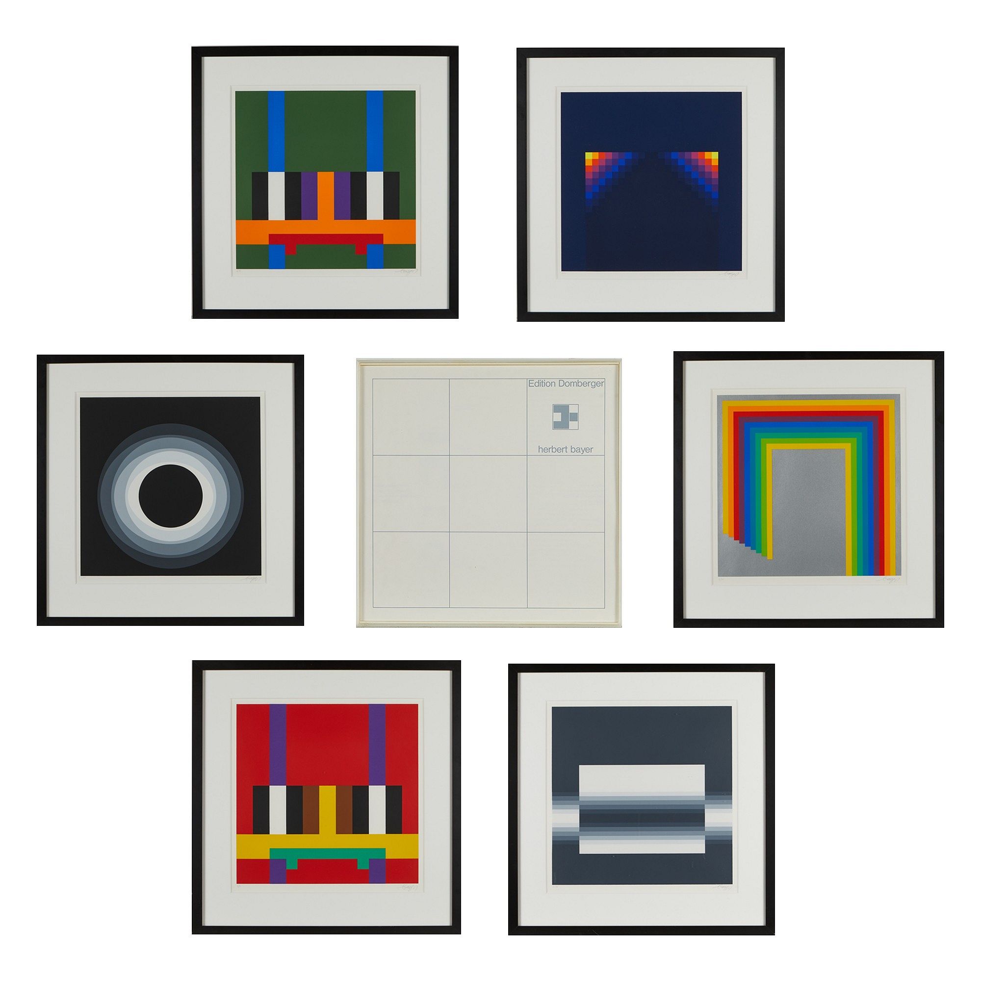 le_pho_banner 2 Herbert Bayer Edition Domberger Framed Portfolio