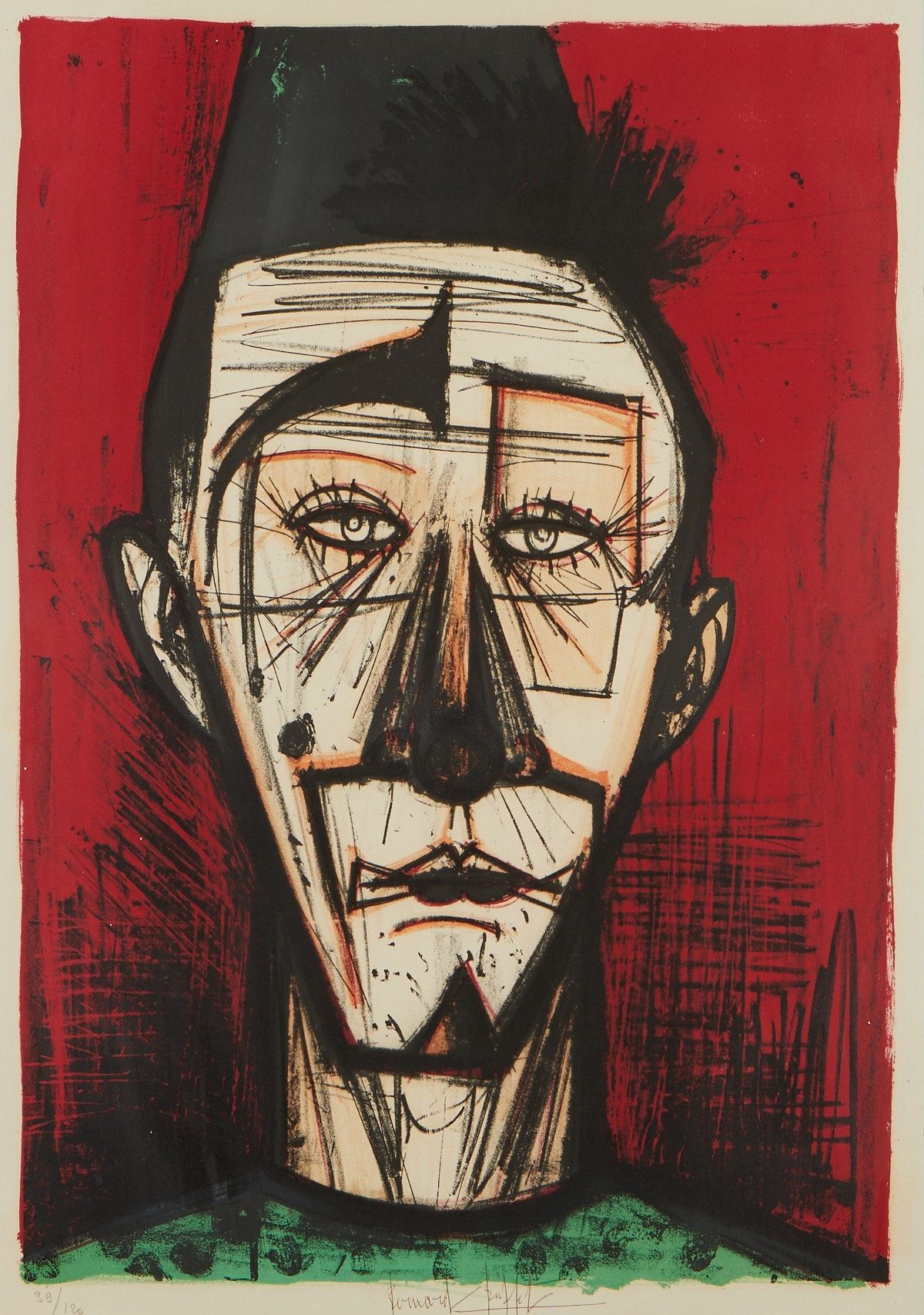 Bernard Buffet "Mon Cirque" Clown Lithograph