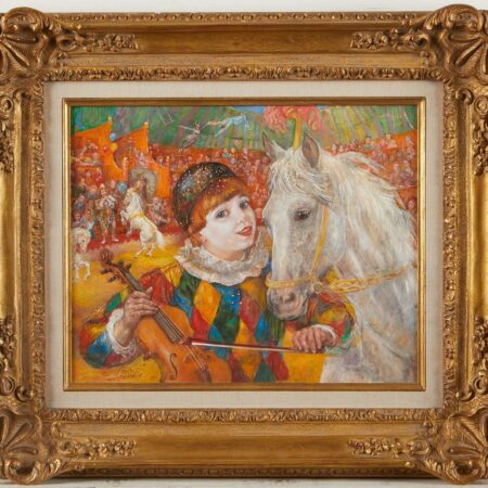 Lucien-Phillippe Moretti "Musical Ponies" Painting