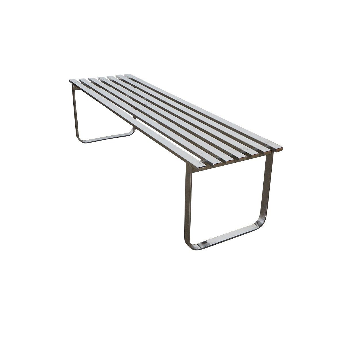 le_pho_banner 2 Milo Baughman Slatted Chrome Bench DIA