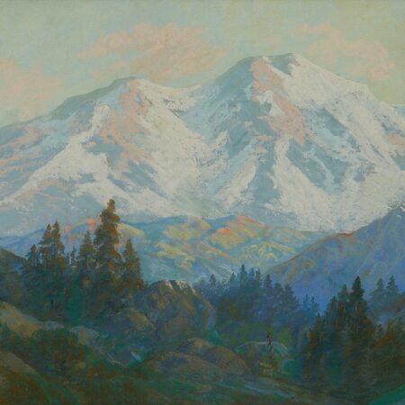 Carl Sammons Mountain Landscape Pastel Drawing