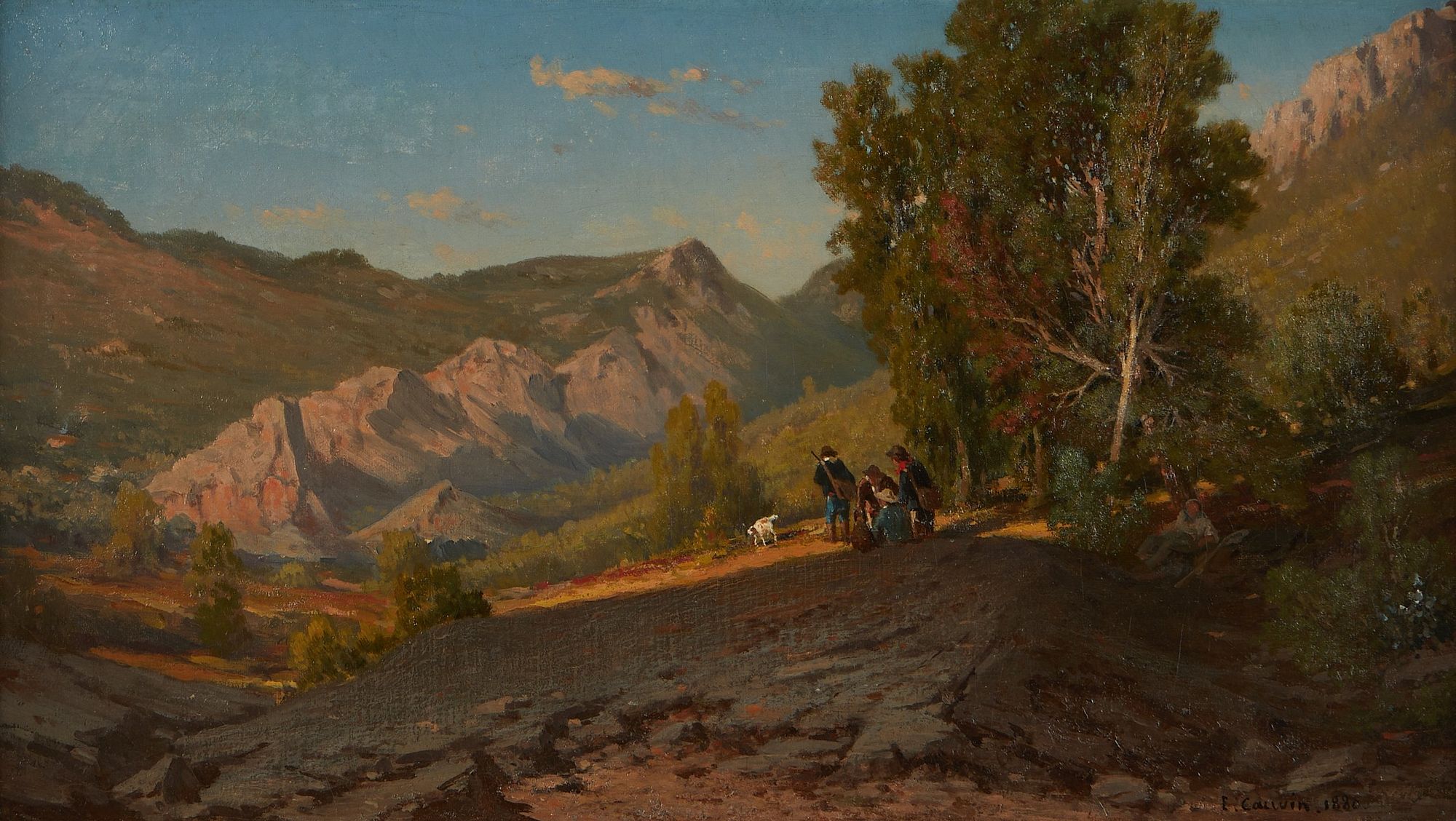 le_pho_banner 2 Louis Edouard Isidore Cauvin Landscape Painting